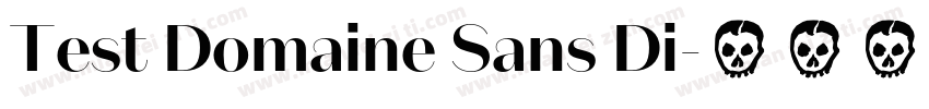 Test Domaine Sans Di字体转换